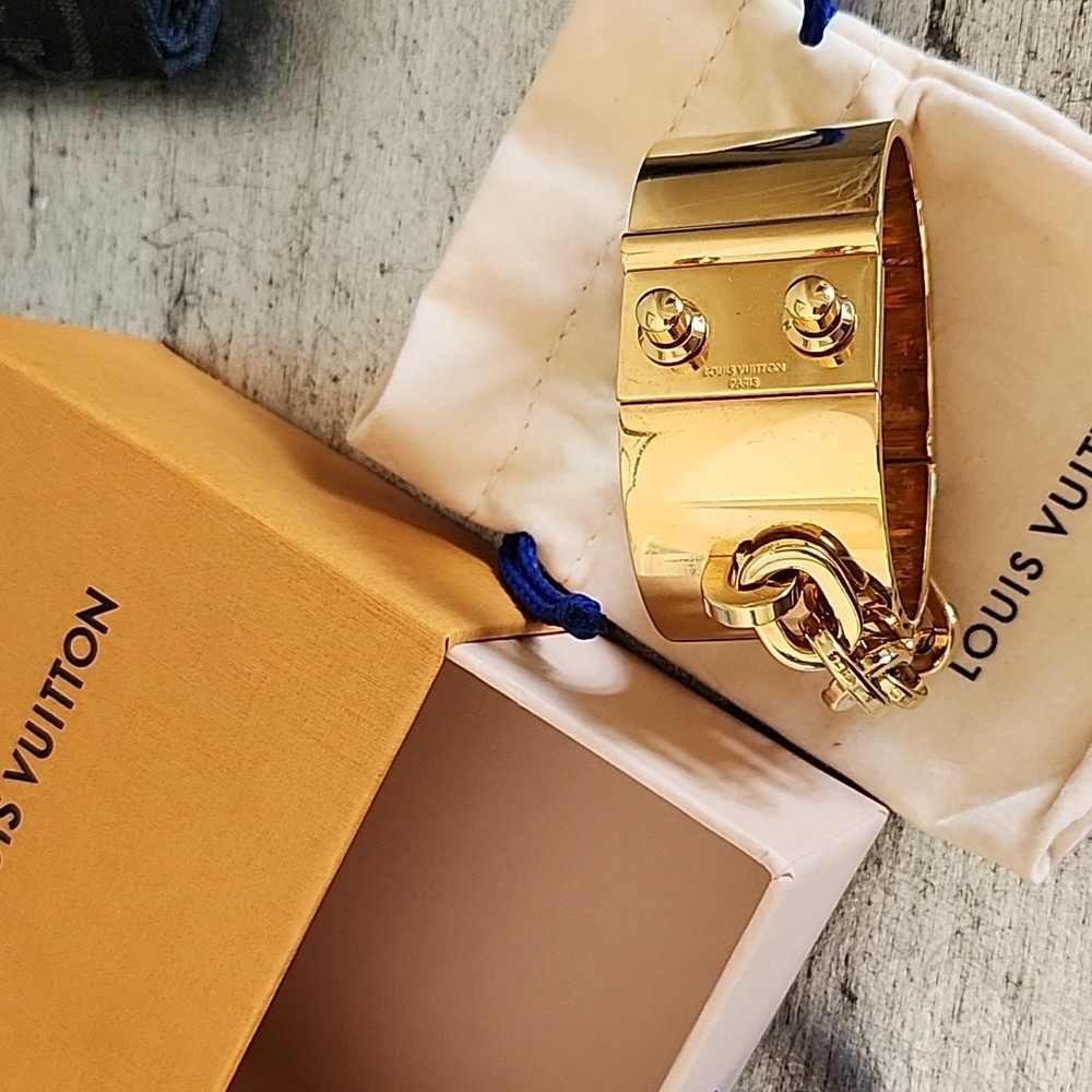 Louis Vuitton Gold Cuff  Bracelet - Picture 5 of 8
